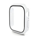 ENKAY HAT PRINCE For Apple Watch Series 11 / 10 46mm Watch Case   Rubberized Hard PC Cover with Tempered Glass - White - 1