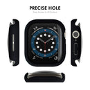 ENKAY HAT PRINCE For Apple Watch Series 11 / 10 46mm Watch Case   Rubberized Hard PC Cover with Tempered Glass - White - 4