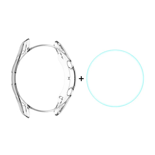 ENKAY HAT PRINCE Full Protection 2 in 1 TPU Protector Cover + 0.2mm 2.5D 9H Tempered Glass Screen Film for Samsung Galaxy Watch3 45mm - 1