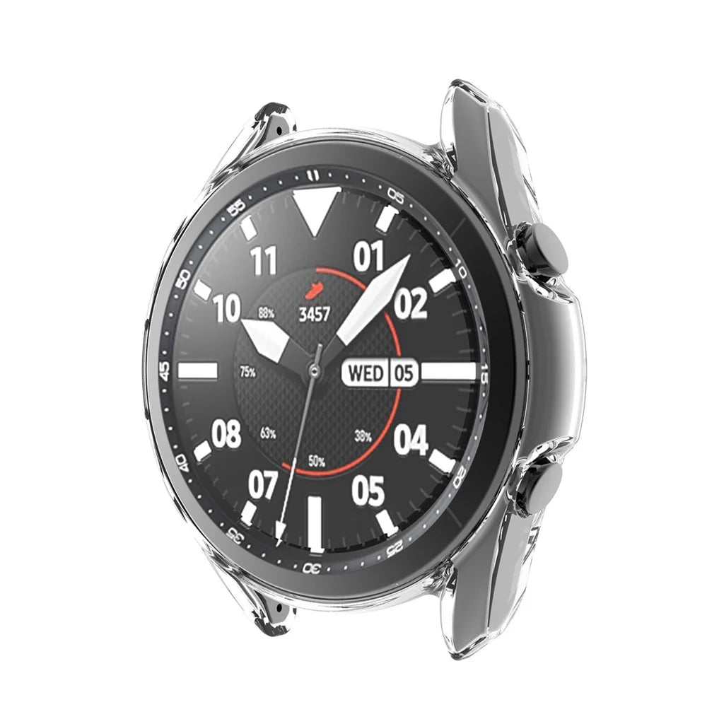 ENKAY HAT PRINCE Full Protection 2 in 1 TPU Protector Cover + 0.2mm 2.5D 9H Tempered Glass Screen Film for Samsung Galaxy Watch3 45mm - 3