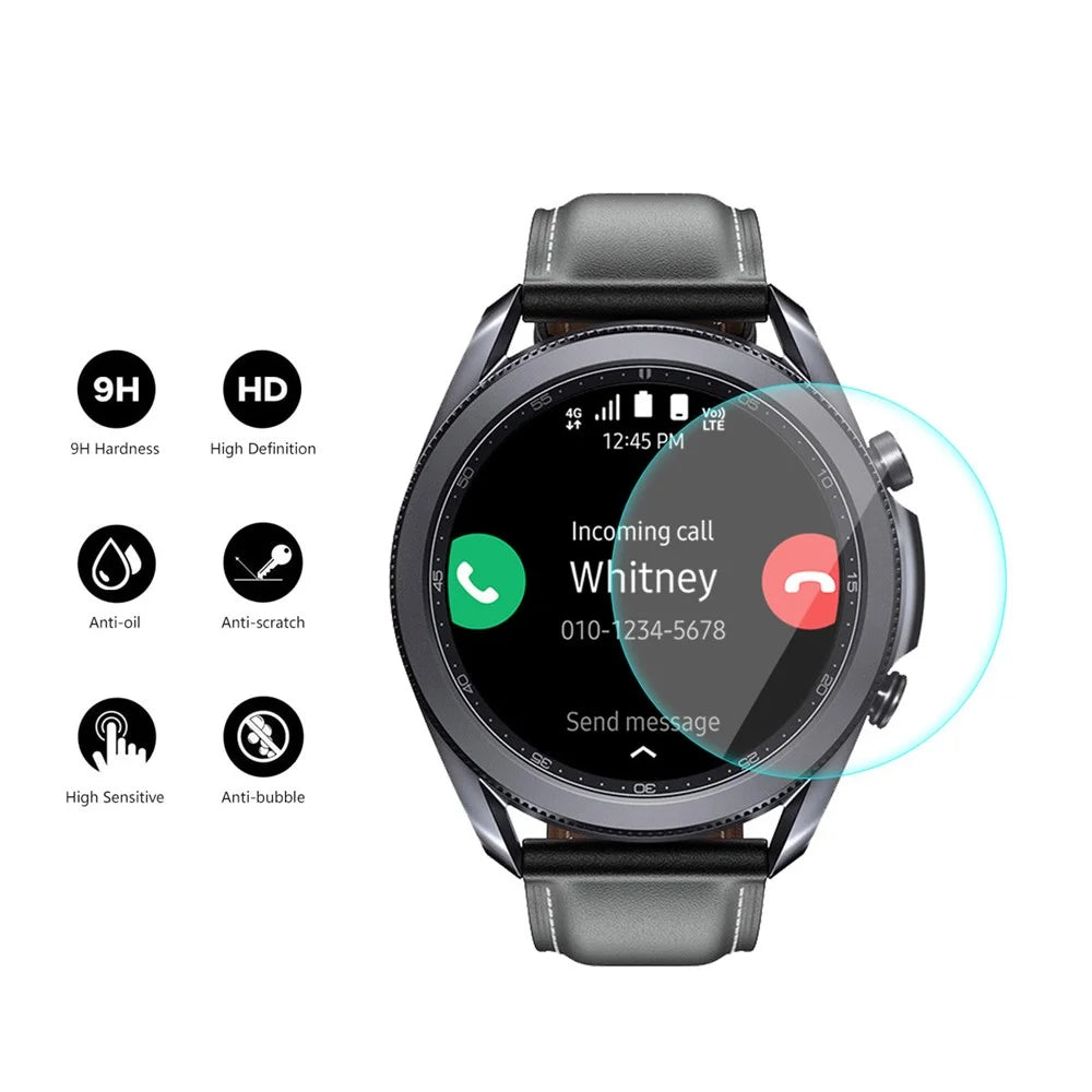 ENKAY HAT PRINCE Full Protection 2 in 1 TPU Protector Cover + 0.2mm 2.5D 9H Tempered Glass Screen Film for Samsung Galaxy Watch3 45mm - 5