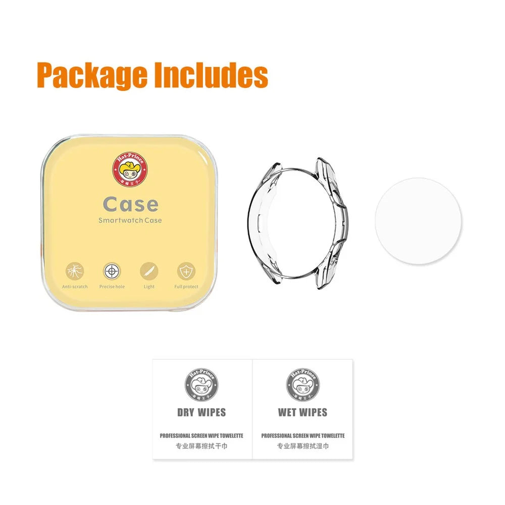 ENKAY HAT PRINCE Full Protection 2 in 1 TPU Protector Cover + 0.2mm 2.5D 9H Tempered Glass Screen Film for Samsung Galaxy Watch3 45mm - 7