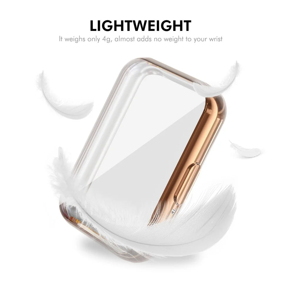 ENKAY HAT PRINCE For Samsung Galaxy Fit3 TPU Watch Case   Electroplating Watch Cover with Screen Protector - Pink - 5