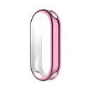 ENKAY HAT PRINCE For Xiaomi Smart Band 9 / 9 NFC TPU Watch Case   Electroplating Watch Cover with Screen Protector - Pink - 1