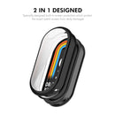 ENKAY HAT PRINCE For Xiaomi Smart Band 9 / 9 NFC TPU Watch Case   Electroplating Watch Cover with Screen Protector - Pink - 2