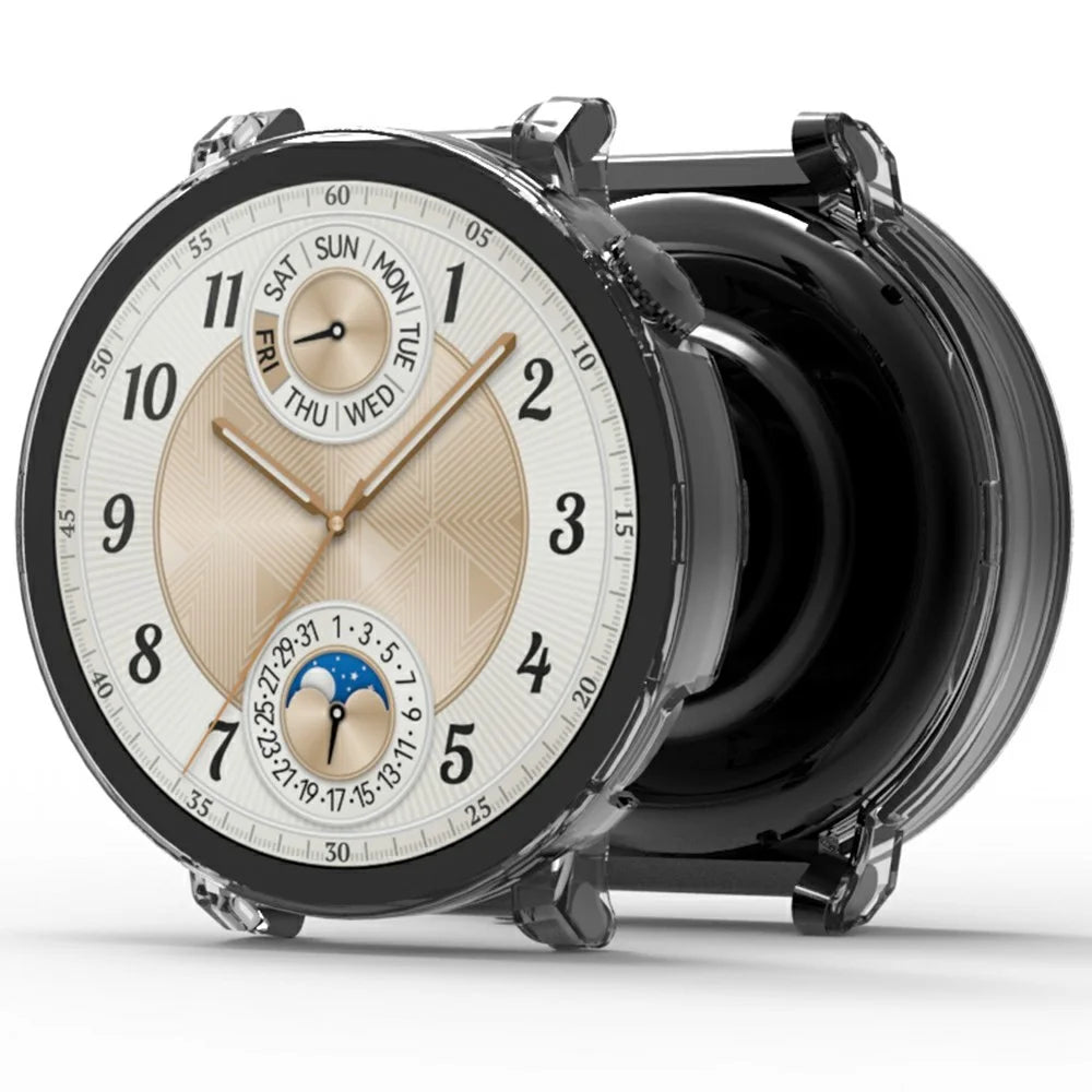 For Huawei Watch GT 5 41mm Watch Case Hard PC Cover with Tempered Glass Screen Film - Transparent - 2