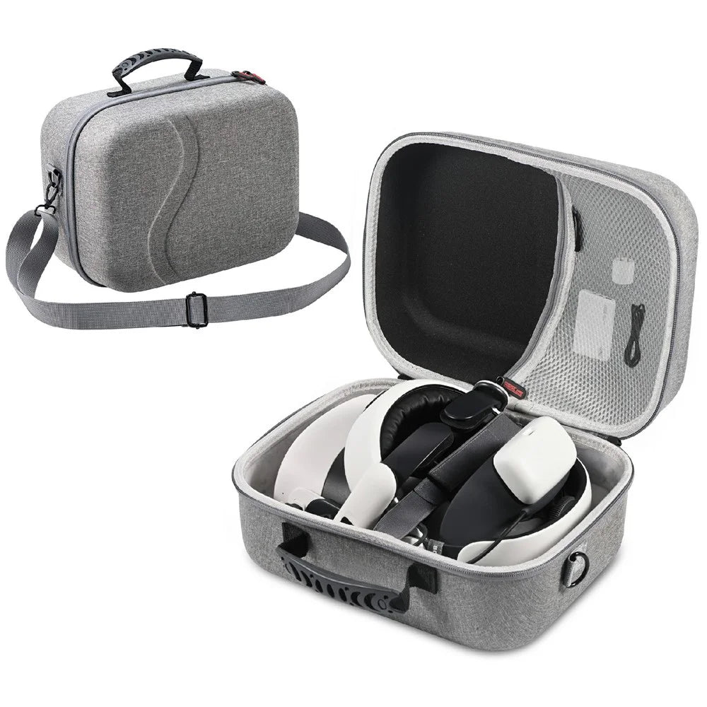 STARTRC GAMES For Meta Quest 3S Carrying Case Square Large Capacity Storage Bag - Grey - 1
