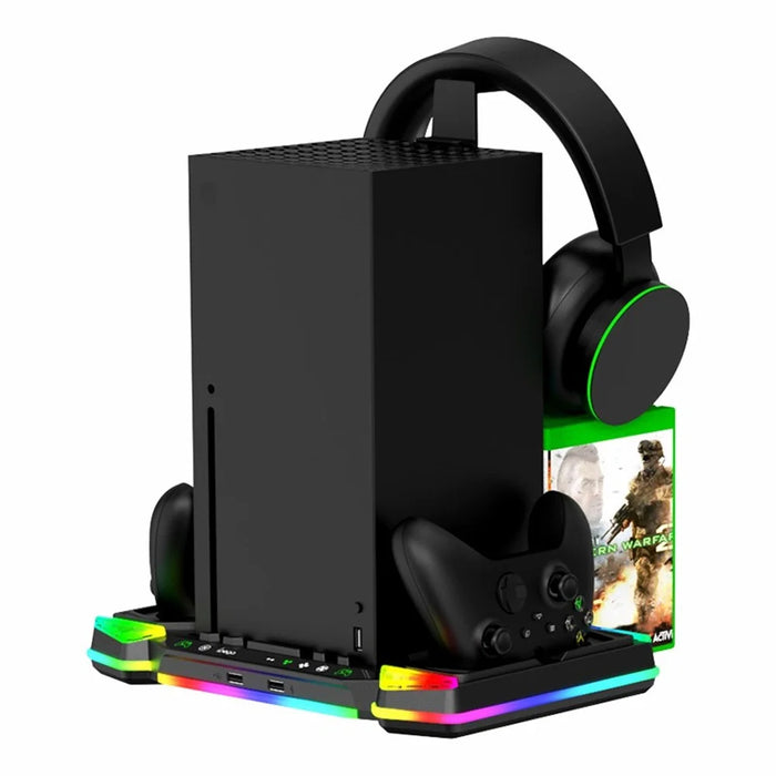 IPEGA PG-XBX025S For Xbox Series X Charging Dock RGB Light Cooling Stand Headset Hanger - 1