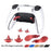DATA FROG For Sony PlayStation 5 Dualsense Edge Game Controller Stainless Steel Replacement Paddles - Black - 2