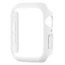For Apple Watch Series 11 / 10 46mm Case Rubberized Hard PC Half Cover Watch Frame - White - 2