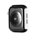 For Apple Watch Series 11 / 10 46mm Case Rubberized Hard PC Half Cover Watch Frame - White - 4
