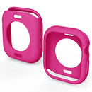 For Apple Watch Series 11 / 10 42mm Case Half Wrapped Soft TPU Protective Watch Cover - Hot Pink - 2