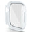 For Apple Watch Series 11 / 10 42mm Case Hard PC Watch Cover with Tempered Glass Screen Protector - White - 2