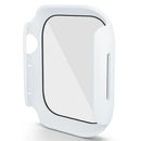 For Apple Watch Series 11 / 10 46mm Case Hard PC Watch Cover with Tempered Glass Screen Protector - White - 2