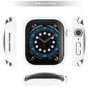 For Apple Watch Series 11 / 10 46mm Case Hard PC Watch Cover with Tempered Glass Screen Protector - White - 4