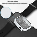 For Apple Watch Series 11 / 10 46mm Case Hard PC Watch Cover with Tempered Glass Screen Protector - White - 5
