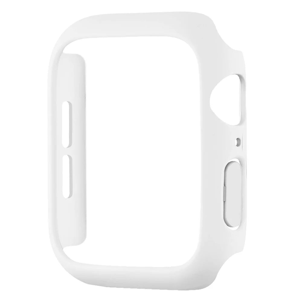 For Apple Watch Series 11 / 10 42mm Case Rubberized Hard PC Half Cover Watch Frame - White - 2