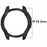 For Garmin Fenix 8 47mm TPU Watch Case Anti-Scratch Hollow Watch Frame Cover - Black - 3