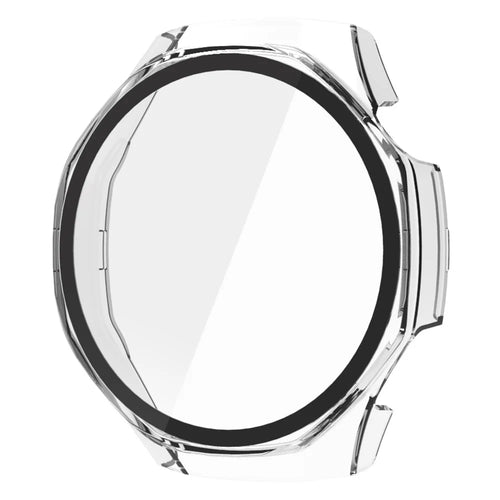 For Huawei Watch GT 5 Pro 46mm Watch Case Hard PC Cover with Tempered Glass Screen Film - Transparent - 1