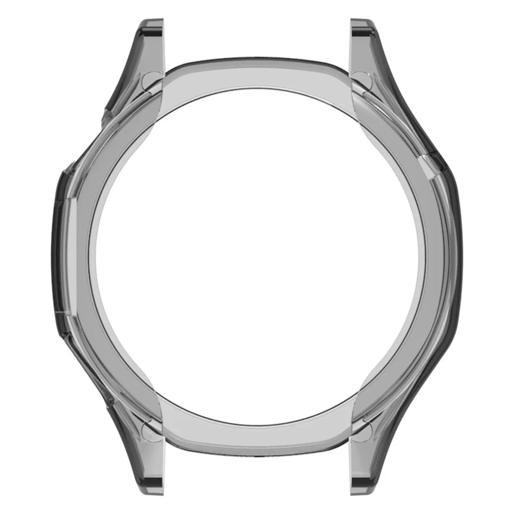For Huawei Watch GT 5 46mm Watch Case Half Guard TPU Protective Watch Case Cover - Transparent Black - 2