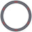 For Nothing CMF Watch Pro 2 Watch Bezel with Screen Film Watch Frame Metal Ring Cover - Grey / Red - 4