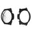 Rubberized PC Case Frame with Tempered Glass Screen Protector for Huawei Watch GT 2 Pro - Black - 1