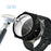 Rubberized PC Case Frame with Tempered Glass Screen Protector for Huawei Watch GT 2 Pro - Black - 2