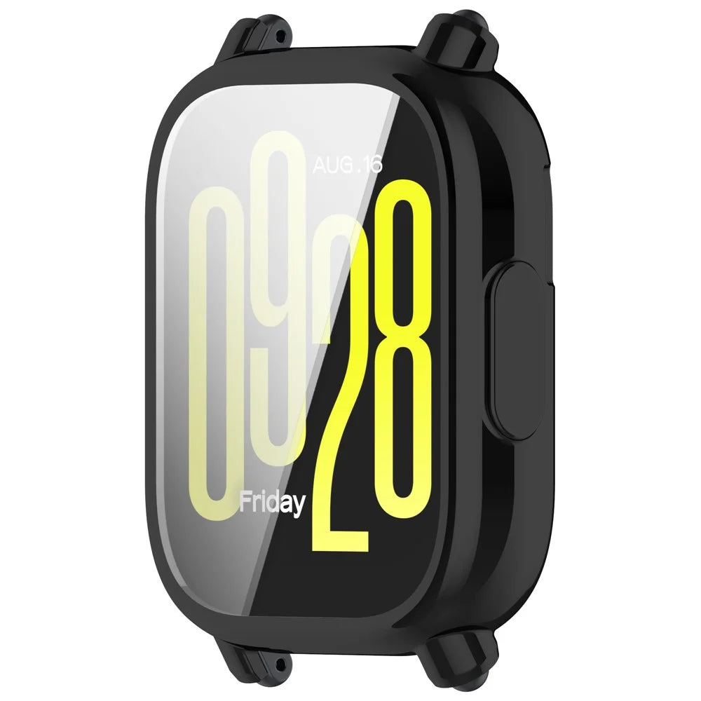For Xiaomi Redmi Watch 5 Active Case Electroplating Soft TPU Protective Watch Frame Cover - Black - 2