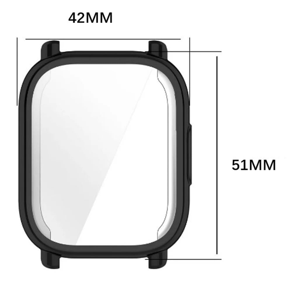 For Xiaomi Redmi Watch 5 Active Case Electroplating Soft TPU Protective Watch Frame Cover - Black - 7