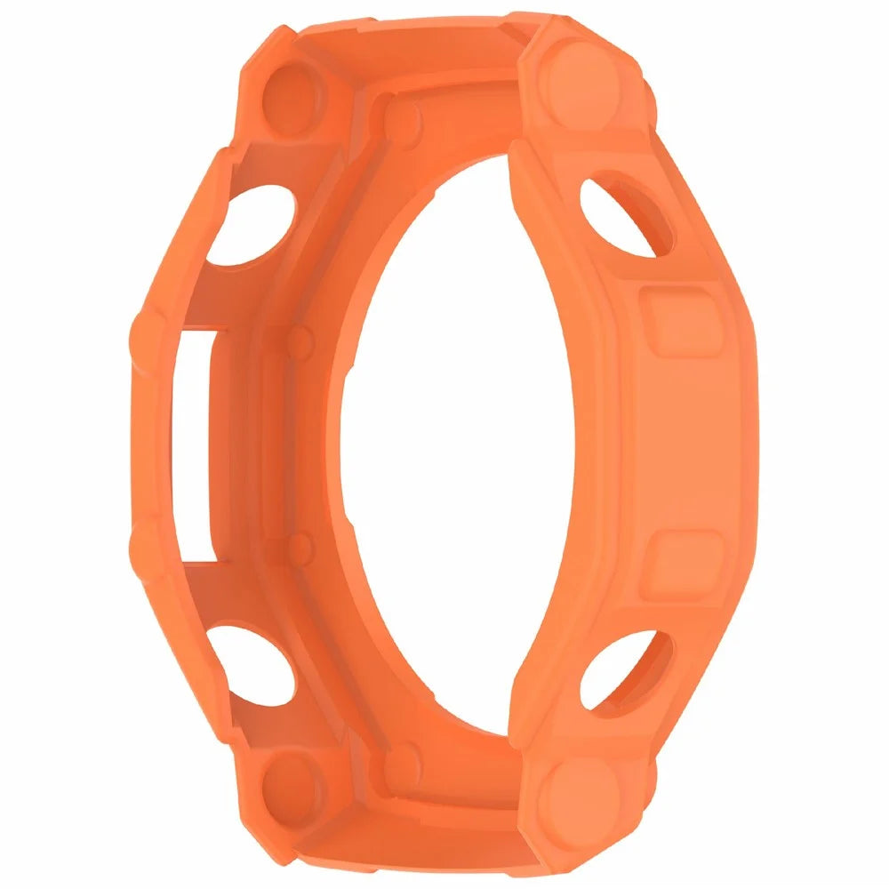 For Huami Amazfit T-Rex 3 TPU Watch Case Anti-Scratch Hollow Watch Frame Cover - Orange - 5