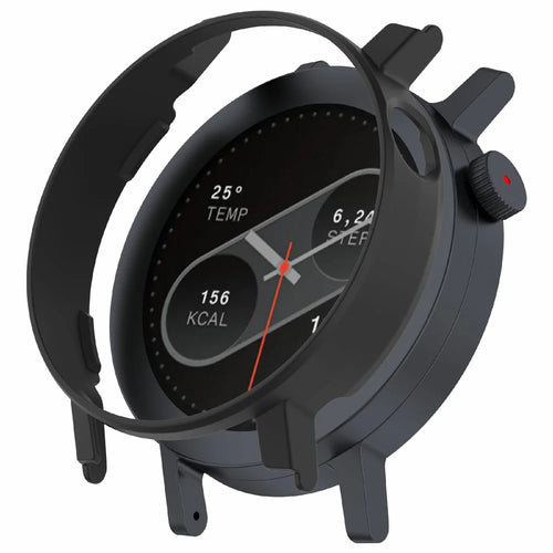 For Nothing CMF Watch Pro 2 Hard PC Case Anti-Scratch Hollow Watch Frame Cover - Black - 1