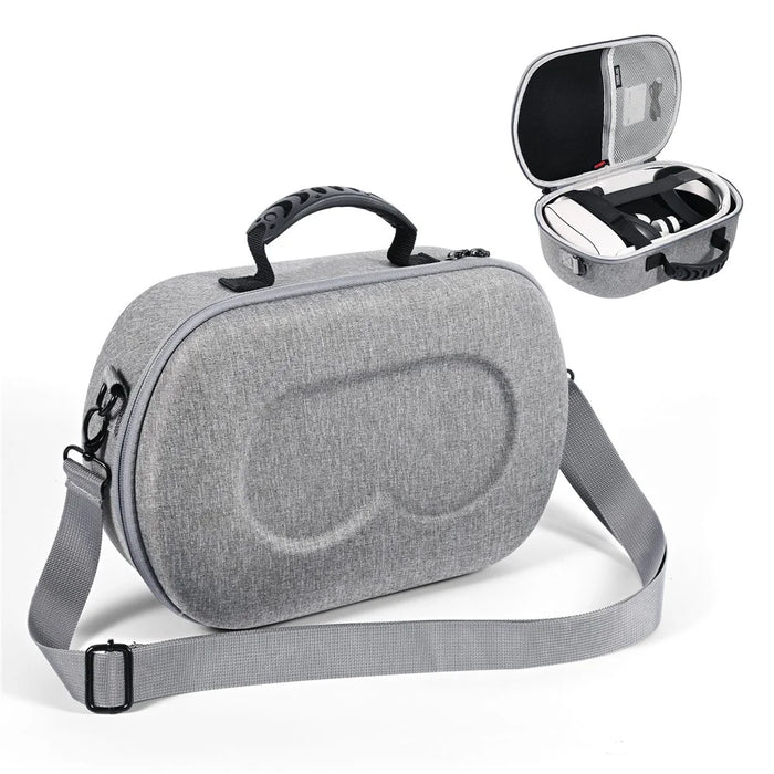 STARTRC GAMES Storage Bag for Meta Quest 3S / Quest 3 / Quest 2 Snowflake Cloth Carrying Case - 1