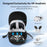 STARTRC GAMES For Meta Quest 3S / Quest 3 / Quest 2 Carrying Case Snowflake Cloth VR Headset Storage Bag - Black - 5