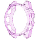 For Garmin Fenix 8 47mm TPU Case Drop-Proof Half Guard Watch Case Cover - Transparent Purple - 2