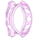 For Garmin Fenix 8 47mm TPU Case Drop-Proof Half Guard Watch Case Cover - Transparent Purple - 3