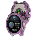 For Garmin Fenix 8 47mm TPU Case Drop-Proof Half Guard Watch Case Cover - Transparent Purple - 5