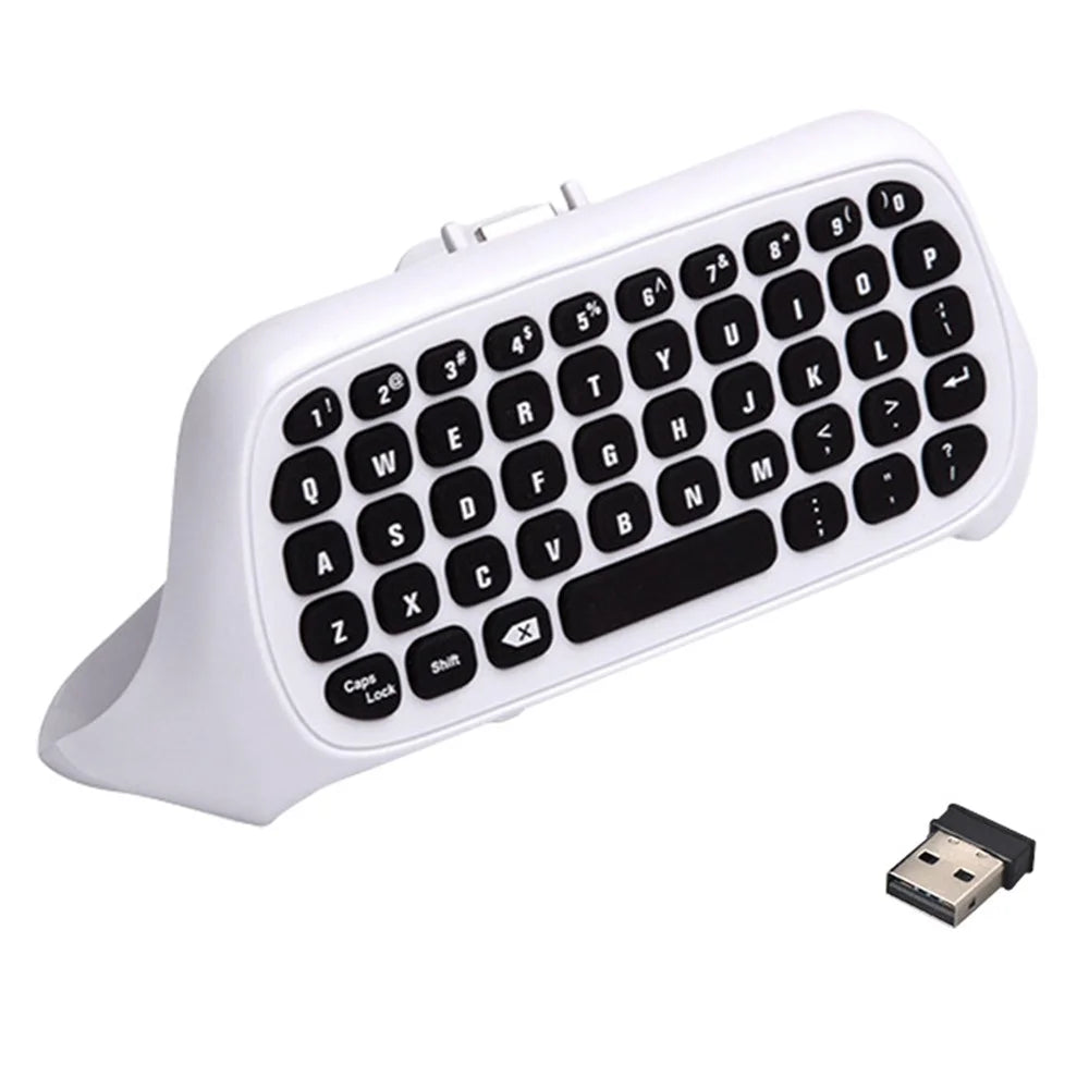 DATA FROG Gamepad Keyboard for Xbox Series X / Series S / One S / One Elite / One Game Controller 2.4G Wireless Keyboard - White - 1