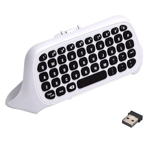 DATA FROG Gamepad Keyboard for Xbox Series X / Series S / One S / One Elite / One Game Controller 2.4G Wireless Keyboard - White - 1