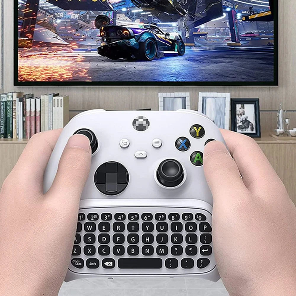 DATA FROG Gamepad Keyboard for Xbox Series X / Series S / One S / One Elite / One Game Controller 2.4G Wireless Keyboard - White - 7