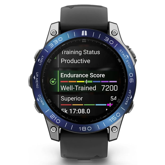 For Garmin Fenix 8 51mm Bezel Ring Metal Bezel Styling Watch Dial Circle - Blue / White Letter - 3