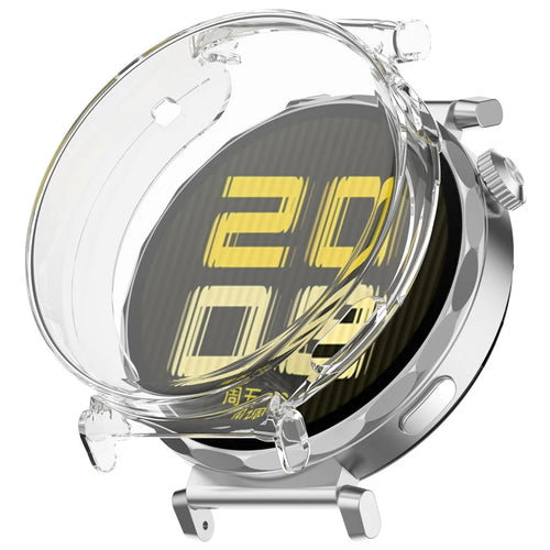 For Huawei Watch GT 5 Pro 42mm Watch Case Full Coverage Flexible TPU Protective Cover, Transparent - 1