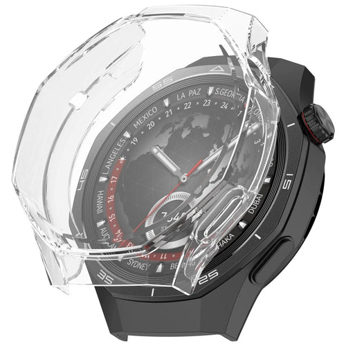 For Huawei Watch GT 5 Pro 46mm Watch Case Full Coverage Flexible TPU Protective Cover, Transparent - 1