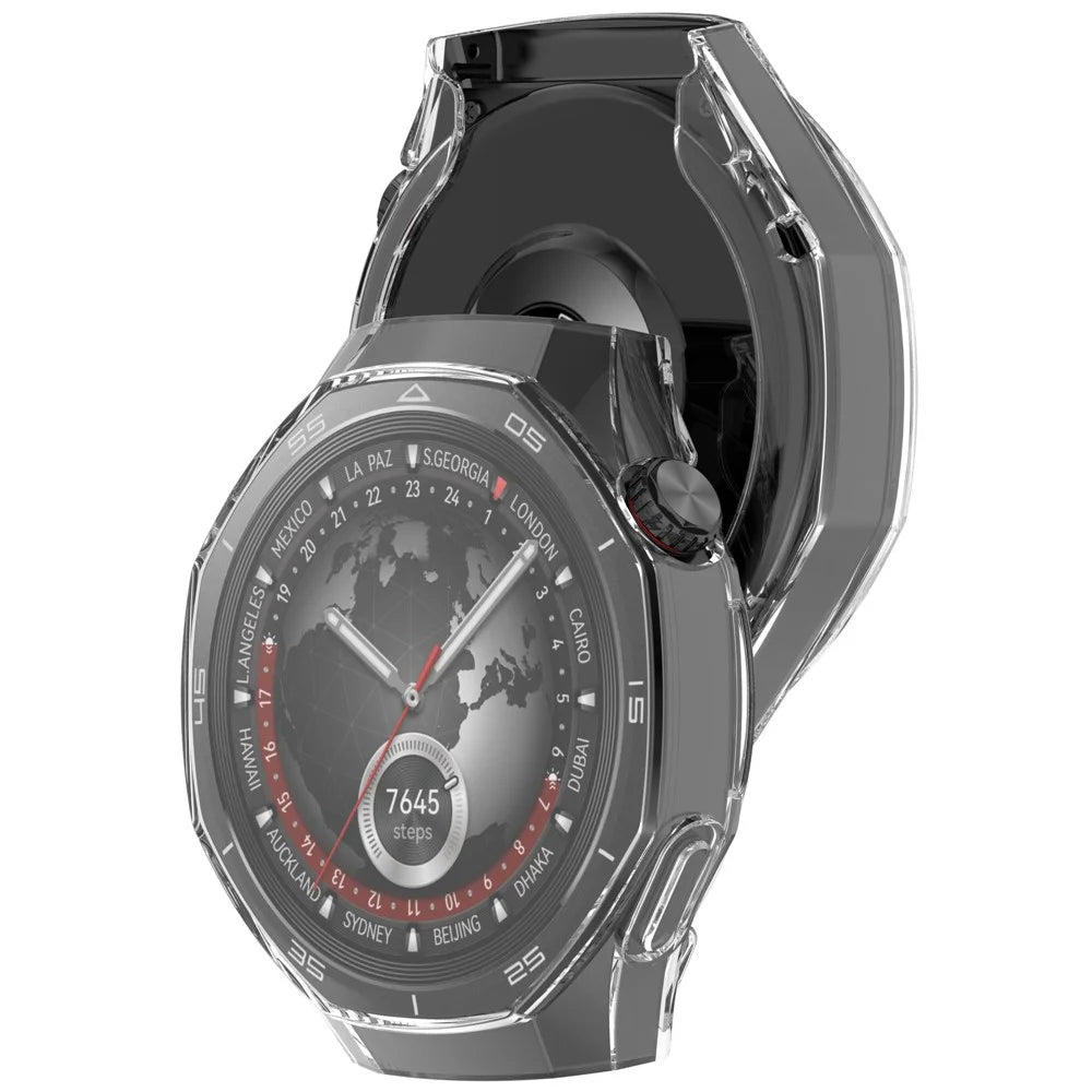 For Huawei Watch GT 5 Pro 46mm Watch Case Full Coverage Flexible TPU Protective Cover, Transparent - 6