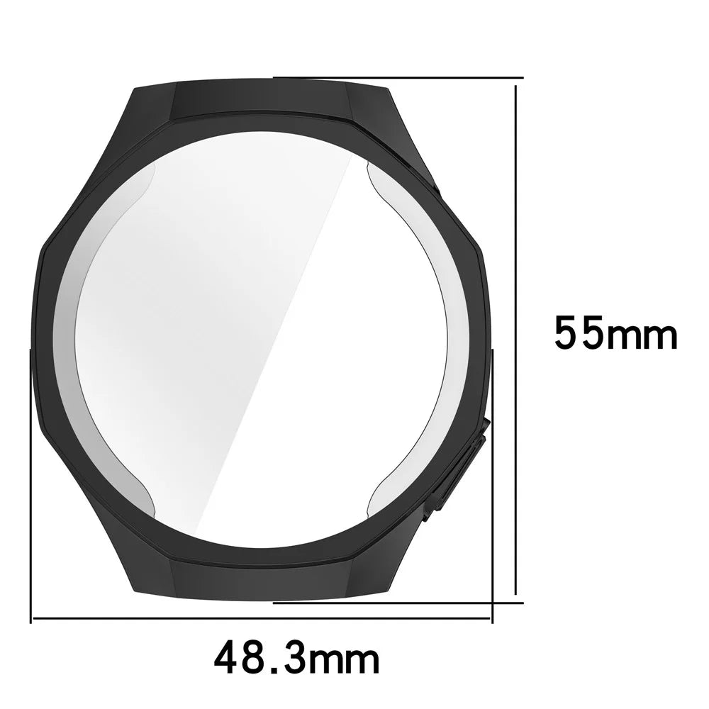 For Huawei Watch GT 5 Pro 46mm Watch Case Full Coverage Flexible TPU Protective Cover, Transparent - 7