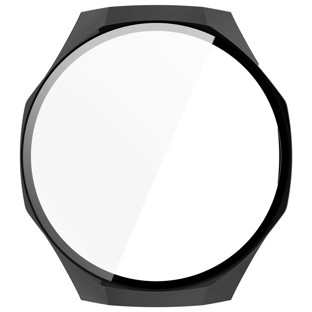 For Huawei Watch GT 5 Pro 46mm PC Cover Watch Case Cover with Tempered Glass Screen Film - Black - 4