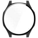 For Huawei Watch GT 5 46mm Matte PC Cover Watch Frame Case with Tempered Glass Screen Film - Black - 4