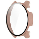 For Huawei Watch GT 5 46mm PC Cover Watch Frame Case with Tempered Glass Screen Film - Pink - 2