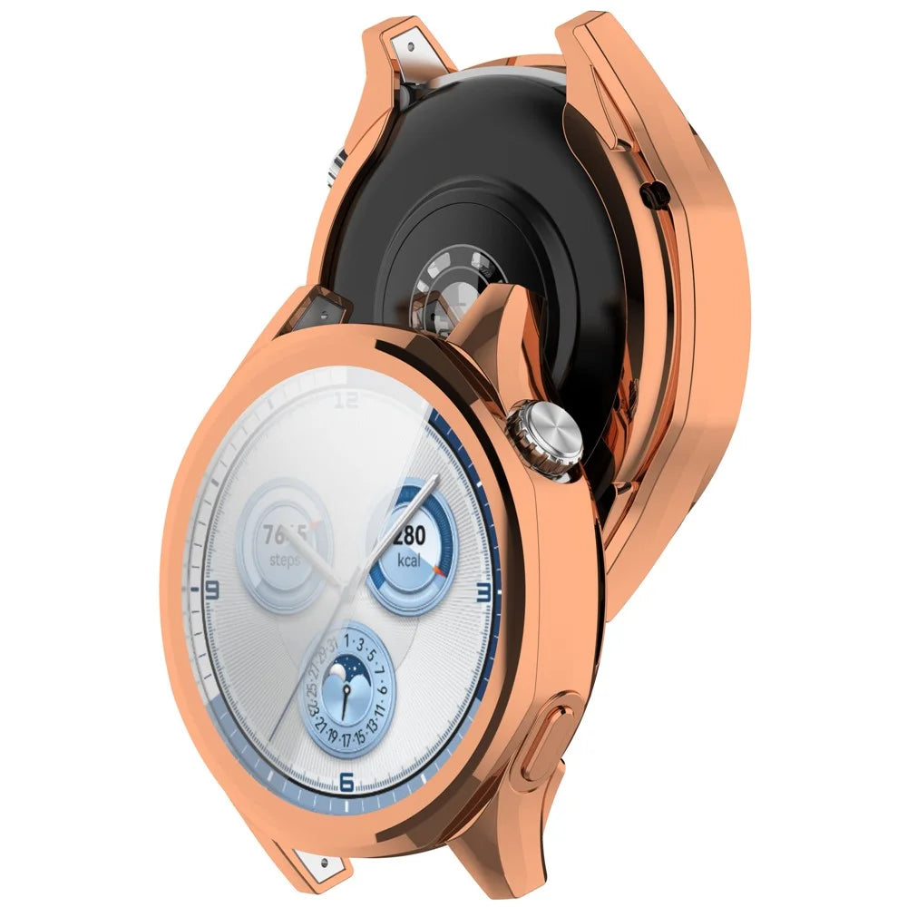 For Huawei Watch GT 5 46mm Watch Case Full Coverage Flexible TPU Electroplating Cover - Rose Gold - 6