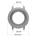 For Huawei Watch GT 3 42mm Watch Case Soft Silicone Hollow Watch Frame Cover - Grey - 7