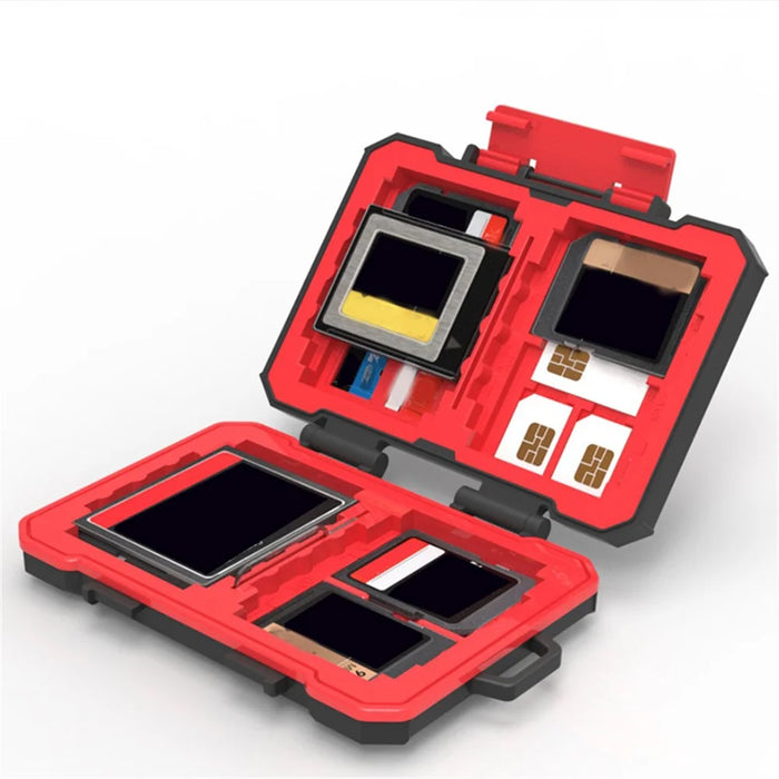 SD / TF / XQD / CF / SIM Card Storage Case Portable ABS+Rubber Waterproof Memory Card Storage Box - 2